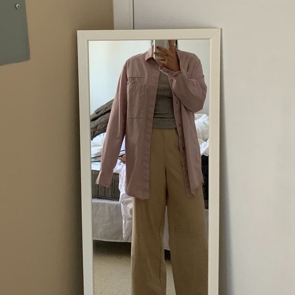 COS Mens Cotton Pink Shirt - Picture 8 of 8